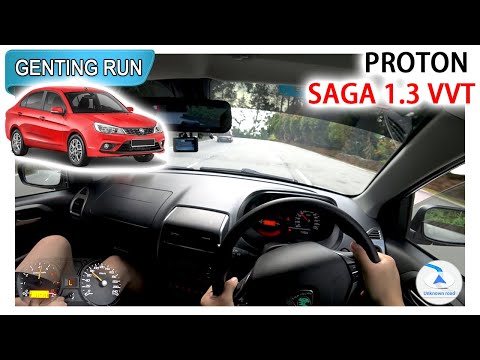 2017 Proton Saga 1.3L Premium CVT | Malaysia #POV [Genting Run 冲上云霄] [CC Subtitle]