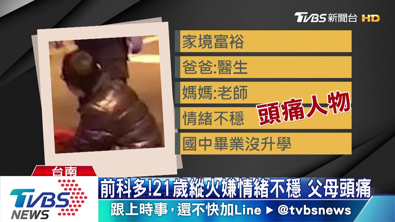前科多!21歲縱火嫌情緒不穩 國中就被安置