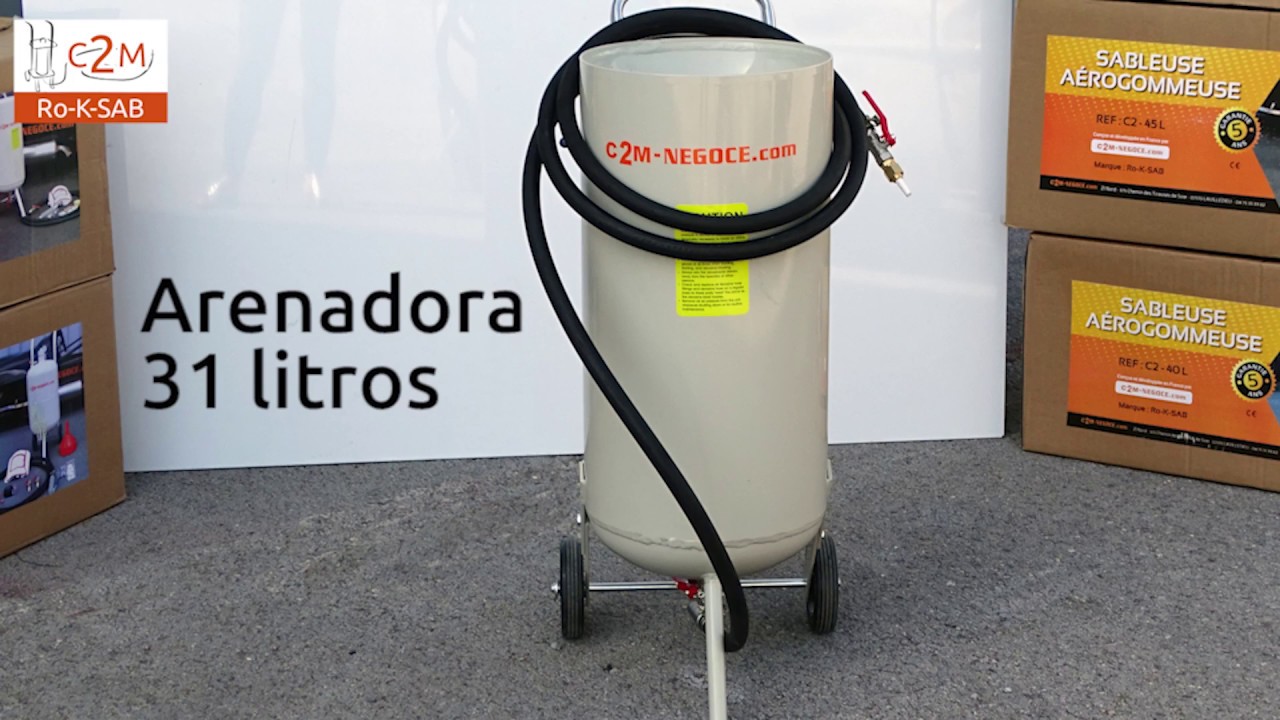 Maquina de chorro de arena 31litros