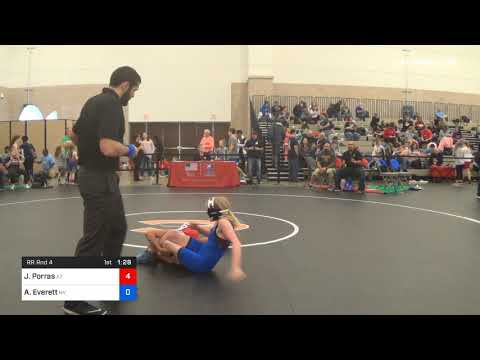 95 Lbs Rr Rnd 4 Janessa Porras Team Arizona Vs Ashlee Everett Team Nevada