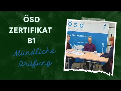 ÖSD Certificate B1 – Oral Examination (Speaking) Example 4