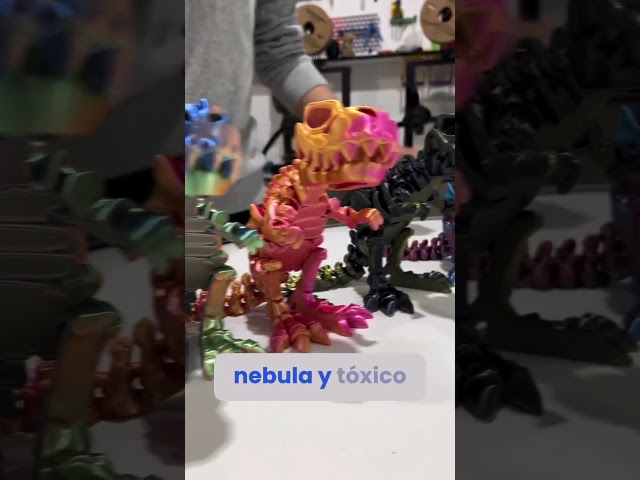 Vídeo relacionado con AEYAKA Set de 5 Esqueletos de Dinosaurios Impresos en 3D, Dinosaurios Articulados y Posables, Decoración de Escritorio, Juguete Educativo y Antiestrés, Regalo para Adolescentes y Adultos