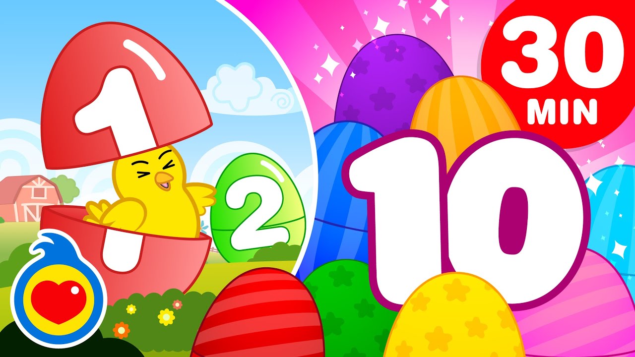 Parque dos Ovos Surpresa com Animais #1 | Música Infantil (30 Min) | Um Herói do Coração