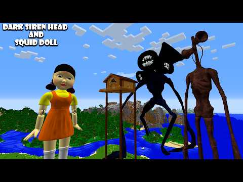 SURVIVING FROM SQUID GAME DOLL, DARK SIREN HEAD in Minecraft pt.3 - Gameplay - Coffin Meme