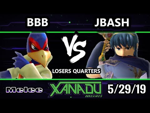 S@X 304 SSBM - BBB (Falco) Vs. JBash (Marth) - Smash Melee Losers Quarters
