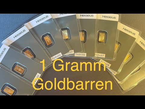 Goldbarren 1 Gramm! Investieren in kleines Gold!