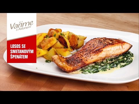 Vaříme s Astonem 07 - Losos se smetanovým špenátem