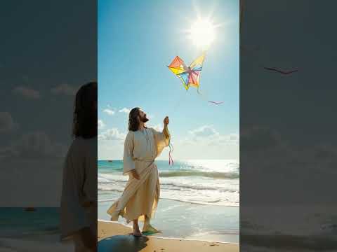 JESUS ​​FLYING A KITE #shorts #virralshorts #funnymoments #randomhumor #absurdcomedy #jesus