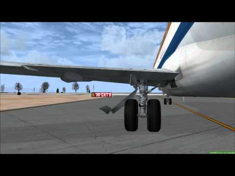 FSX - Take Off from Palermo - 727-100 British Airways