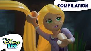 LEGO Princesses Face Gaston's Challenges 👑 | LEGO Disney Princess: The Castle Quest | @disneykids