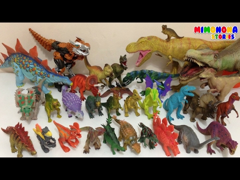 Coleccion de Dinosaurios ** Mas de 40 dinosaurios **  - Dinosaur Collection Toys - Mimonona Stories Video