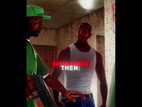 Grove Street Family Now vs. Then 💀 #gtasanandreas #shorts