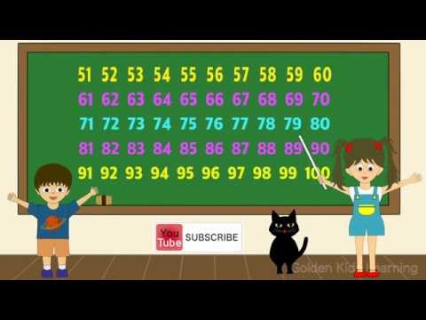 Count Numbers in English | Count 51 - 100 Video | Golden Kids Learning