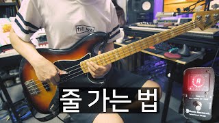 베이스 줄가는 법 - 베이스 꿀팁