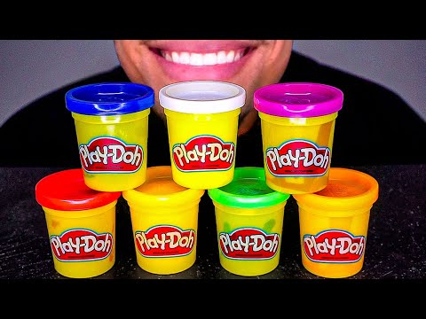 ASMR EDIBLE PLAY-DOH EATING *FAKE* MUKBANG 먹방 PRANK JERRY MOUTH SOUNDS TALKING