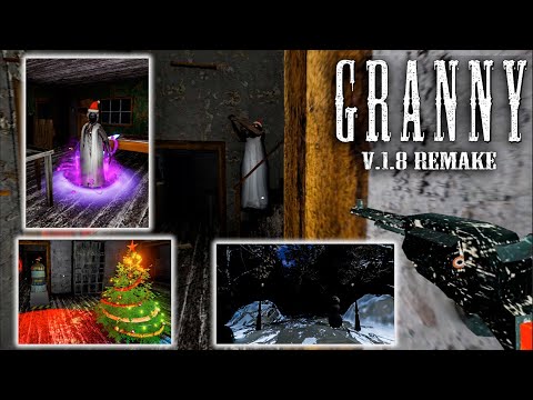 Granny: v1.8 Remake with robot, slendrina mom,  stone granny and Color Grading