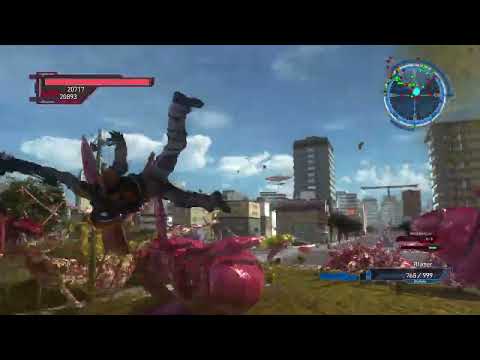 Earth Defense Force 5 INFERNO RUN - Mission 84: City of Giant Pylons