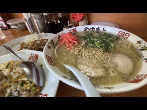 🍜¡Tienda de Ramen Yamamoto Spring Japan! Un famoso restaurante auténtico de huesos de cerdo Hakata. ¡El arroz a la parrilla también es delicioso! ¿¡Un autoproclamado veterano del ramen tonkotsu enseña el eterno ramen Hakata de Yamamoto a estudiantes aficionados!? ramen hakata fukuoka🍜