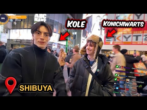 AURA FARMING in Shibuya... (ft. Kole & Konnichiwarts)