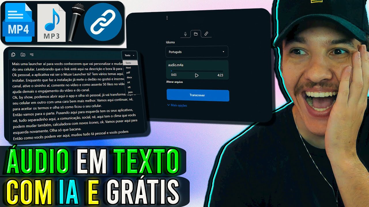 How to TRANSCRIBE AUDIO to TEXT with AI - GREAT Free Method