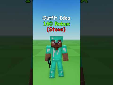 warned - Making Roblox Minecraft Steve Outfit Idea 🔨
