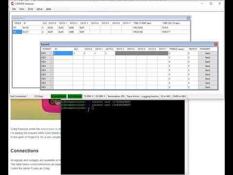 CAN Bus on a Raspberry Pi with an Arduino MKR CAN Shield pt. 2 it works