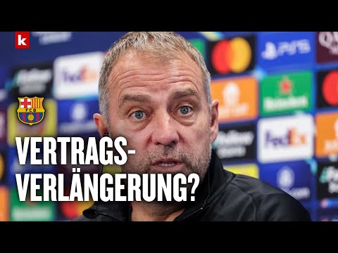 Flick zu seiner Zukunft: "Im Moment ist nicht der Zeitpunkt" | FC Barcelona - Inter Mailand