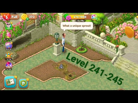 Gameplay Gardenscapes Level 241-245