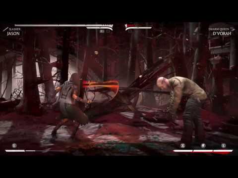 Mortal Kombat X Gameplay - Jason Voorhees VS D'Vorah