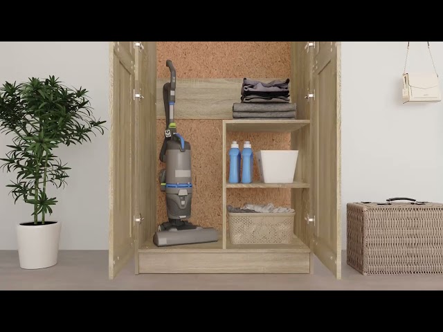 Vidéo teaser pour 803437 vidaXL Wardrobe Sonoma Oak 82,5x51,5x180 cm Engineered Wood