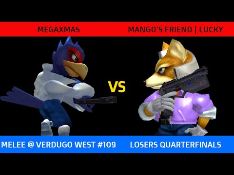 MegaXmas (Falco) vs. MF | Lucky (Fox) - Verdugo West #109 Losers Quarterfinals SSBM