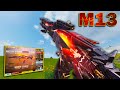 This MYTHIC M13 Gunsmith is a LASER in Solo vs Squad!🤯| COD MOBILE BR