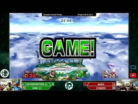 Project M.A.S.S II Doubles Grand Finals: Kuma\SupaDragonYoshi Vs.  Xtrooper\Murda