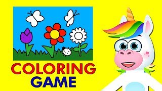 COLORING GAME for Toddlers, Babies, Kids, Preschoolers - Free Online Android App Coloring Games