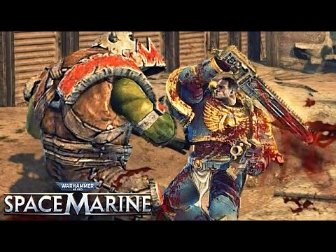 8 Minutes of Captain Titus KILLING Orks! - Warhammer 40.000: Space Marine [Full HD] [No HUD]