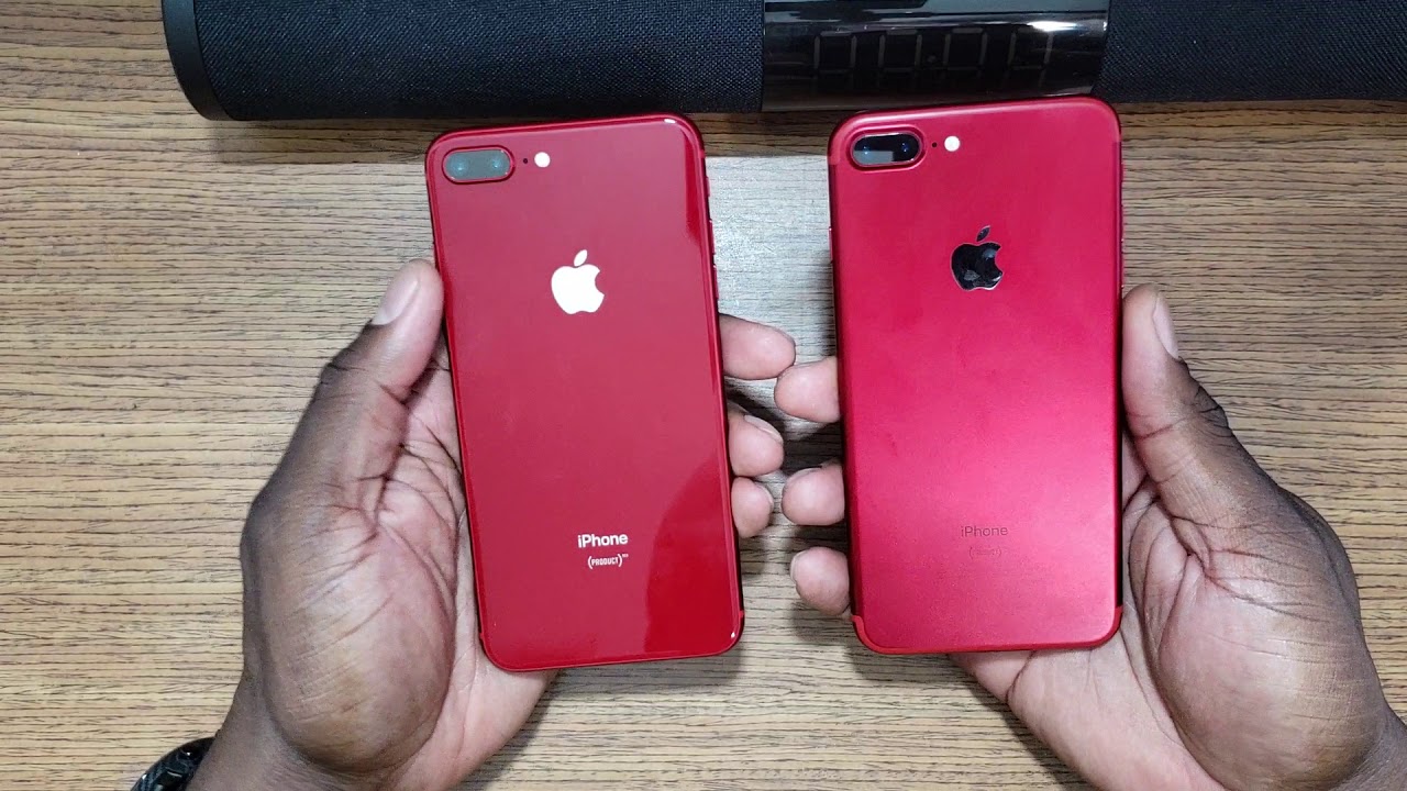 Product Red iPhone 8 Plus VS iPhone 7 Plus