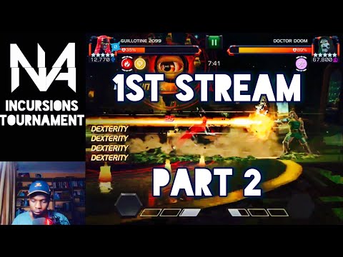 First Live Stream - Incursions Tournament Seeding Round part 2