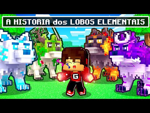 A HISTORIA dos LOBOS ELEMENTAIS o FILME no Minecraft