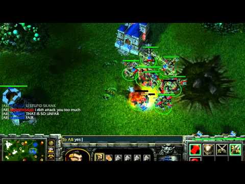 Warcraft 3 Final Sin Vs. Aidbuscus Rage Quit!