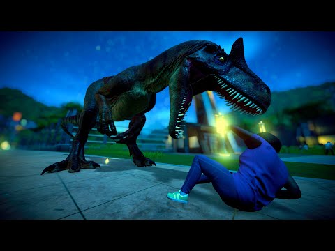2 Allosaurus Vs 2 Carnotaurus Vs 2 Ceratosaurus - Jurassic World Evolution Breakout and Fight