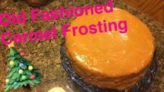 caramel cake frosting with heavy cream