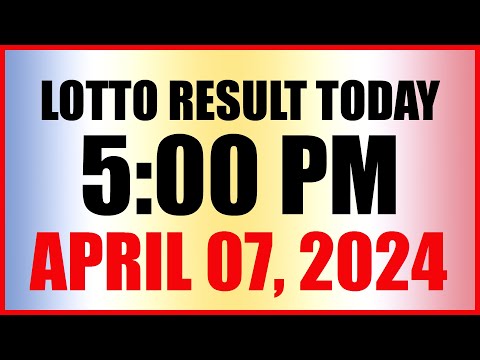 Lotto Result Today 5pm April 7, 2024 Swertres Ez2 Pcso