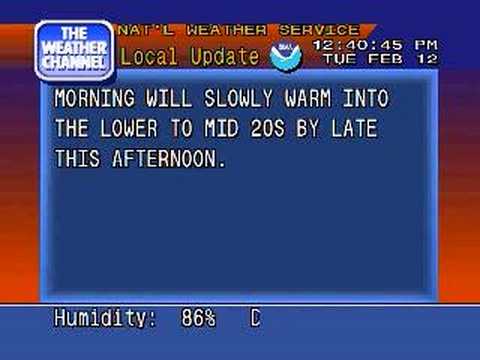 WeatherSTAR 4000 Emulator - Feb. 12, 2008 - 12:40pm
