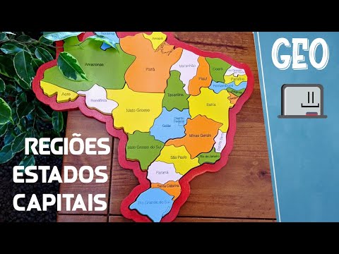 Brazilian regions, states, and capitals! Easily remember the map of our country!
