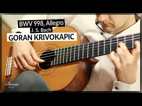 Goran Krivokapic plays Allegro from BWV 998 by J. S. Bach on Classical Guitar