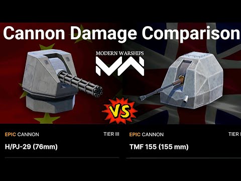 H/PJ-29 Vs TMF 155 | Cannon Damage Test Review | Modern Warships