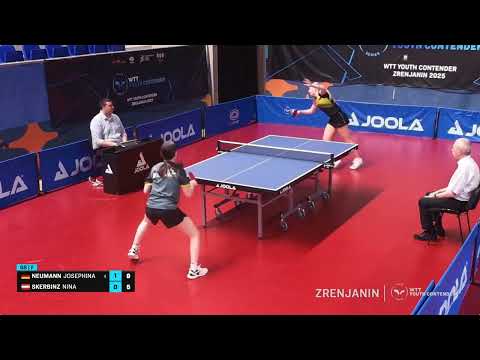 Josephina Neumann (GER) vs Nina Skerbinz (AUT) | U17 Finale | 2025 WTT Youth Contender Zrenjanin
