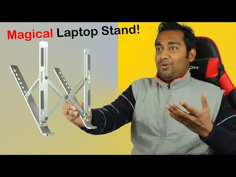Portable laptop stand with adjustable height laptop stand