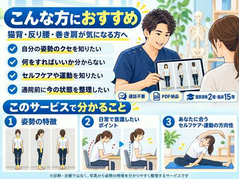 写真から姿勢を分析します イメージ1