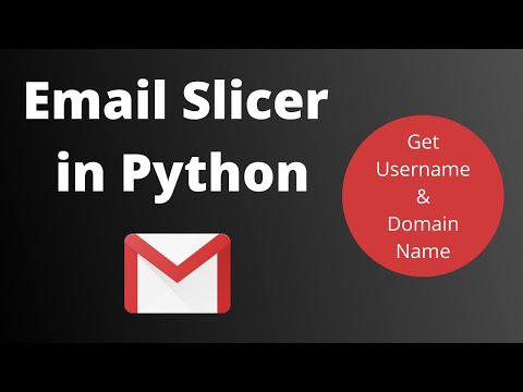 Create Email Slicer In Python Python Projects For Beginners